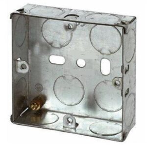 Metal Back Box Single 25mm (EACH)