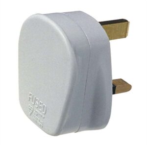 3 Pin Electric Plug 13A White (EACH)