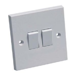 Light Switch 2-gang 2-way White (EACH)