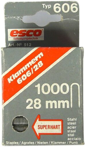 ESCO Staple Type 606 H/d 28mmx1000 (PACK)
