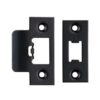 EUROSPEC FSF5009MB Faceplate/strike For Hd Tubular Latch Black (PACK)