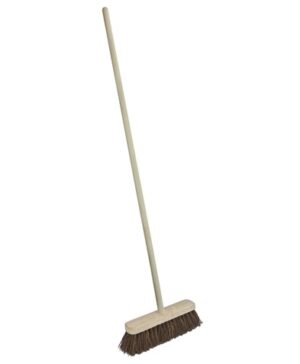FAITHFULL FAIBRBASS12H Broom Bassine 300mm (stiff) W/handle 1220mm (EACH)