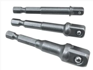 FAITHFULL Square Drive Adaptors 1/4 3/8 1/2in (SET 3)