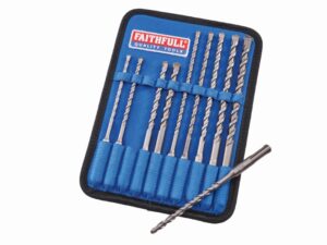 FAITHFULL SDS Drill Bit Set 10pc (SET)
