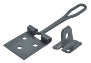 Wire Hasp & Staple 75mm Black (EACH)