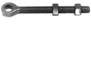 PERRY 165-0150ZP12 Adjustable Gate Eye 12mm Pin 150mm Bolt ZP (EACH)