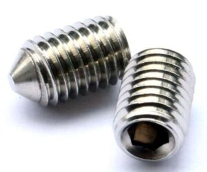 Grub Screw Hex M5 x 8mm Steel (EACH)