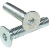 Machine Screw M10x80mm Hex CSK Zinc Plated (EACH)