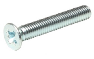 Machine Screw M5x50mm Pozi CSK ZP (EACH)