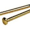 Escutcheon Pin 15mm 15g Electro Brass (PK 100)