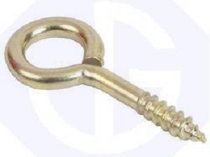 Screw Eye 14x1 Brass Plated (EACH)