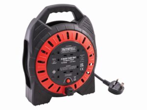 FAITHFULL Cable Reel 230V 10m 4-Socket 13A (EACH)