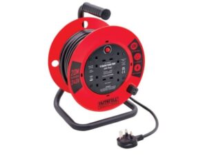 FAITHFULL Cable Reel 230V 20m 4-Socket 13A (EACH)