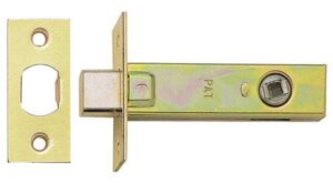 Tubular Mort Deadbolt [5] 75/100mm PB/sc (EACH)