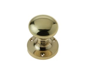 JEDO Mushroom Mortice Knob Furn 52mm PB (SET)