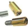 JEDO Sash Stops Locking Polished Brass (SET 2)
