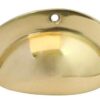 Drawer Pull 87x37x23mm Face Fix Polished Brass (EACH)