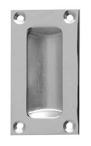 JEDO JV428SC Flush Pull 75x40mm Satin Chrome (EACH)