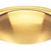 Traditional Cup Drawer Front Pull 64mm Satin Brass (EACH)