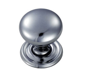 CARLISLE BRASS DL47CCP Cupboard Knob (with Loose Rose) 38mm PC (EACH)