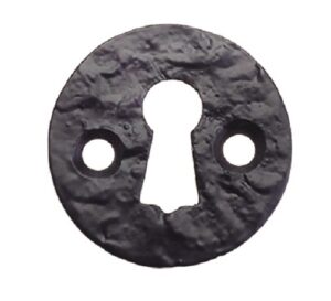 7105 Escutcheon Key 36mm Diameter Antique Black (PAIR)