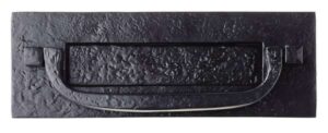 7122 Letterplate Postal Knocker 305x102mm Antique Black (EACH)