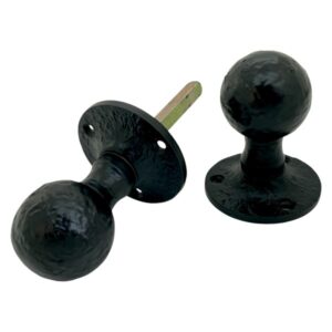 7128-M Mortice Knob Ball Antique Black (SET)