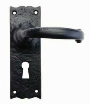 7140-WK Lever Furniture Lock 150mm Antique Black (SET)