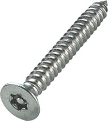 HAFELE 010.93.041 6lobe Pin CSK Security Screw 3.5x19 Stainless (EACH)