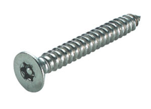 HAFELE 010.93.046 6lobe Pin CSK Security Screw 4.8x38 Stainless (EACH)