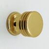 HAFELE 137.08.820 Knob Ribbed 25mm Brass (EACH)