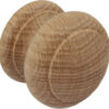 HAFELE 195.76.403 Knob 44mm Dia Unfinish Oak Std2 M4 (EACH)