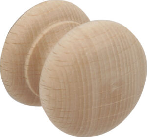 HAFELE 195.77.301 Knob 34mm Dia M4 Unfinished Beech (EACH)