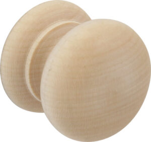 HAFELE 195.77.302 Knob 44mm Dia M4 Unfinished Beech (EACH)