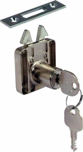 HAFELE 232.07.605 Hook Bolt Cylinder Lock 18mm NP (EACH)