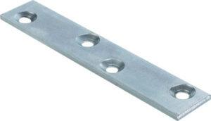 HAFELE 260.20.020 Straight Mending Plate 80mm ZP (EACH)