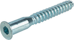 HAFELE 264.43.291 Confirmat Hex Galv 70mm 5mm Hole (EACH)