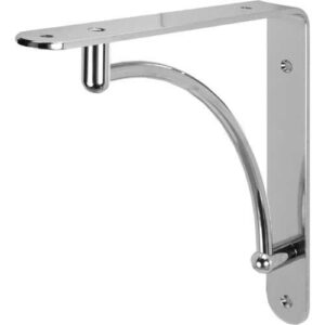 HAFELE 287.73.220 Shelf Bracket 222x222mm Polished Chrome (EACH)