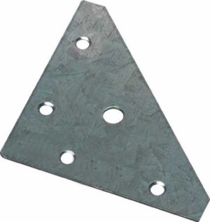 HAFELE 290.08.940 Corner Brace Plate 82x82mm ZP (EACH)