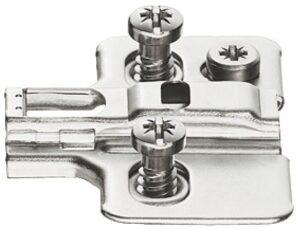 HAFELE 311.70.622 Smuso/metalla Qf Mounti Plate 2-pt 2mm Euro (HINGE)