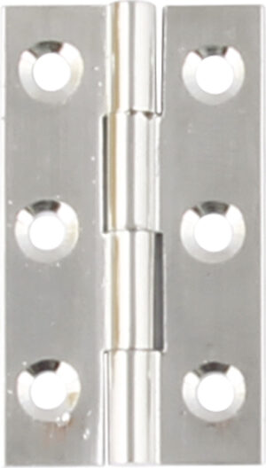 HAFELE 354.24.250 Solid Drawn Brass Butt Hinge BP 38x22x1.2 CP (HINGE)