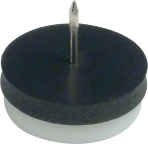 HAFELE 650.04.202 Furniture Glide White Pl 20mm (EACH)