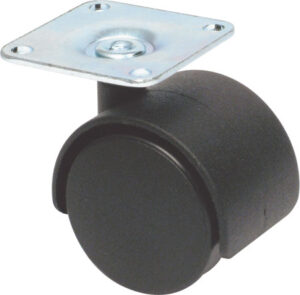 HAFELE 660.07.311 Twin Wheel Castor On Plate 40mm (EACH)