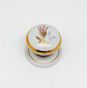 HEATHERLEY Wardrobe Knob 38mm Chintz Rose Wt (EACH)