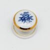 HEATHERLEY Wardrobe Knob 38mm Blue Bouquet Wt (EACH)