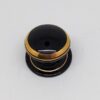 HEATHERLEY Wardrobe Knob 38mm Gold Line Bk (EACH)