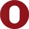 HEWI Escutcheon Oval (52x9) Ruby Red Nylon (PAIR)