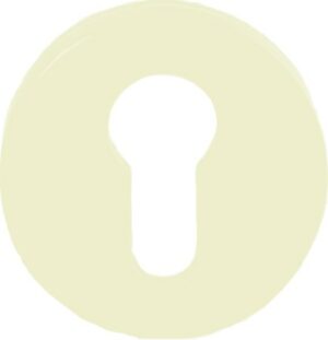 HEWI Escutcheon Euro (52x9) White Nylon (PAIR)