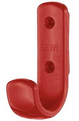HEWI Single Coat Hook 75mm High Ruby Red (EACH)