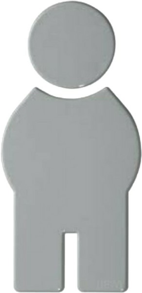 HEWI Male Pictogram 150mm x 3mm Acr Gy (EACH)